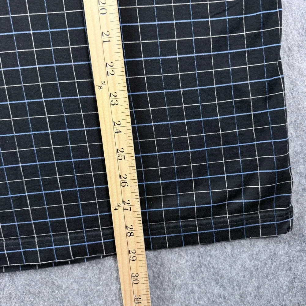 Grand Slam Polo Shirt Men XXL Performance Black Windowpane Check Golf Preppy VTG